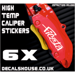 FORD FIESTA V5 Caliper Stickers Kit Vinyl Decals Stencils