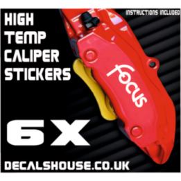 FORD FOCUS V2 Caliper Stickers Kit Vinyl Decals Stencils