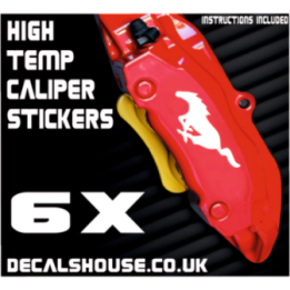 Ford Mustang Caliper Stickers - GT Shelby EcoBoost (6-Pack)