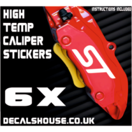 Ford ST Brake Caliper Stickers – Fiesta Focus ST Kit (6-Pack)