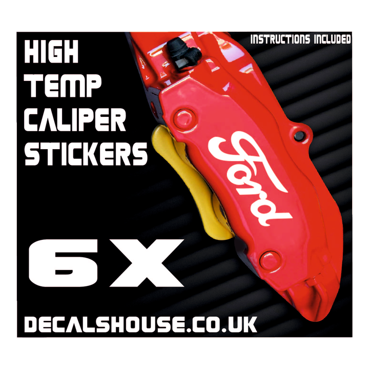 FORD V2 Caliper Stickers Kit Vinyl Decals Stencils