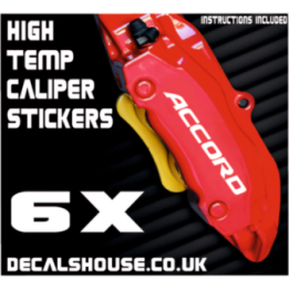 HONDA ACCORD V2 Caliper Stickers Kit Vinyl Decals Stencils