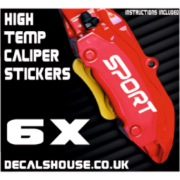 HONDA SPORT V2 Caliper Stickers Kit Vinyl Decals Stencils