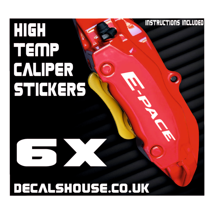 JAGUAR EPACE Caliper Stickers Kit Vinyl Decals Stencils