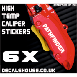 NISSAN PATHFINDER V2 Caliper Stickers Kit Vinyl Decals Stencils