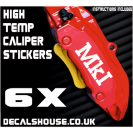 VOLKSWAGEN MKI GOLF Caliper Stickers Kit Vinyl Decals Stencils