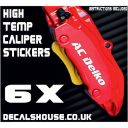 AC Delco Caliper Stickers Kit Vinyl Decals Stencils