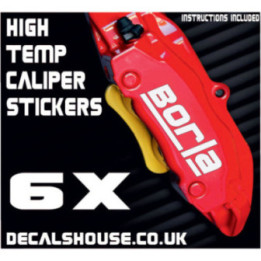 Borla Caliper Stickers Kit Vinyl Decals Stencils