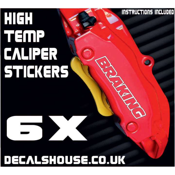 Braking Caliper Stickers Kit Vinyl Decals Stencils