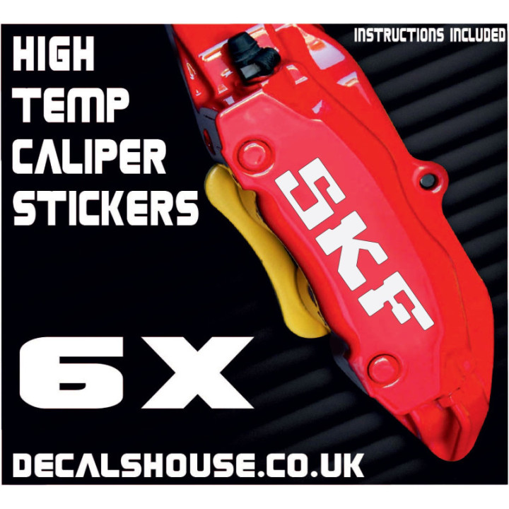 SKF Brakes Caliper Stickers Kit Vinyl Decals Stencils