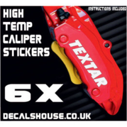 TEXTAR Brakes Caliper Stickers Kit Vinyl Decals Stencils