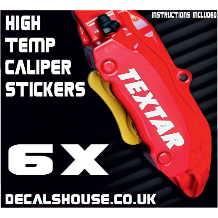 TEXTAR Brakes Caliper Stickers Kit Vinyl Decals Stencils