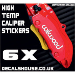 Wilwood Brakes Caliper Stickers Kit Vinyl Decals Stencils