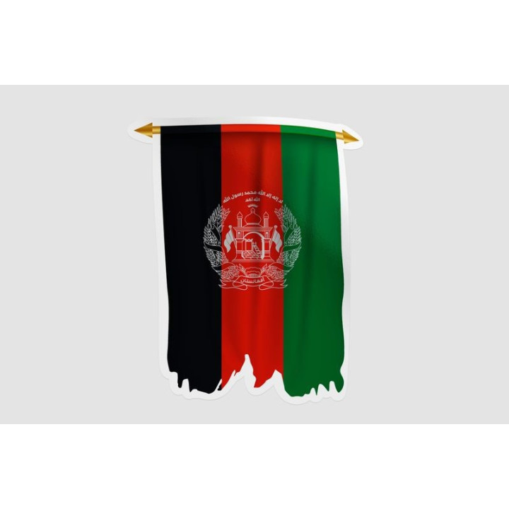 Afghanistan Flag Style 20 Sticker - DecalsHouse