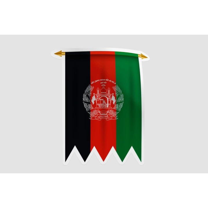 Afghanistan Flag Style 21 Sticker - DecalsHouse