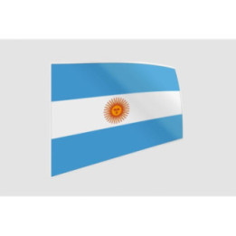 Argentina Flag Angled Panel Sticker – Perspective Decal