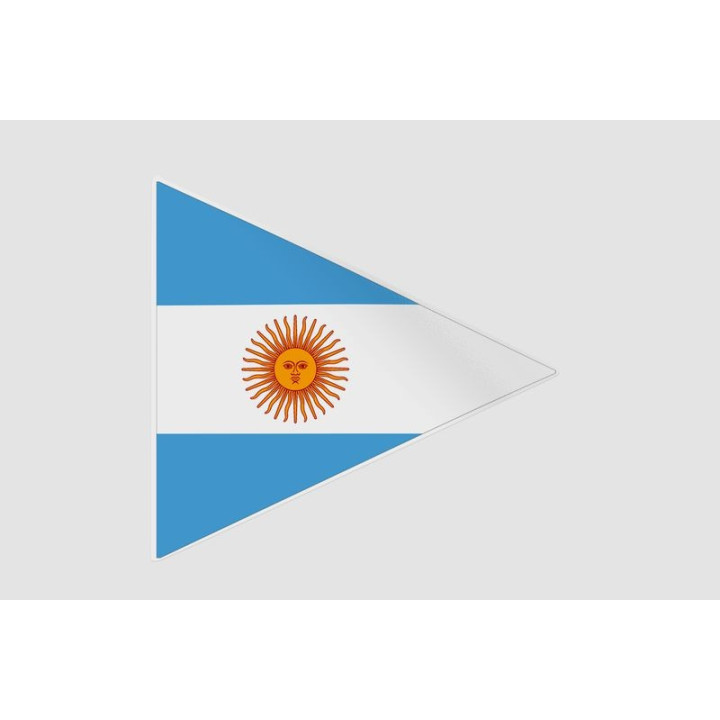 Argentina Flag Arrow Pennant Sticker – Triangle Decal