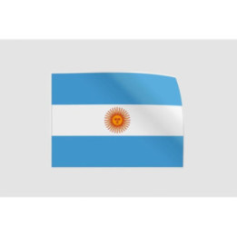 Argentina Flag Rectangle Sticker – Classic Sun of May