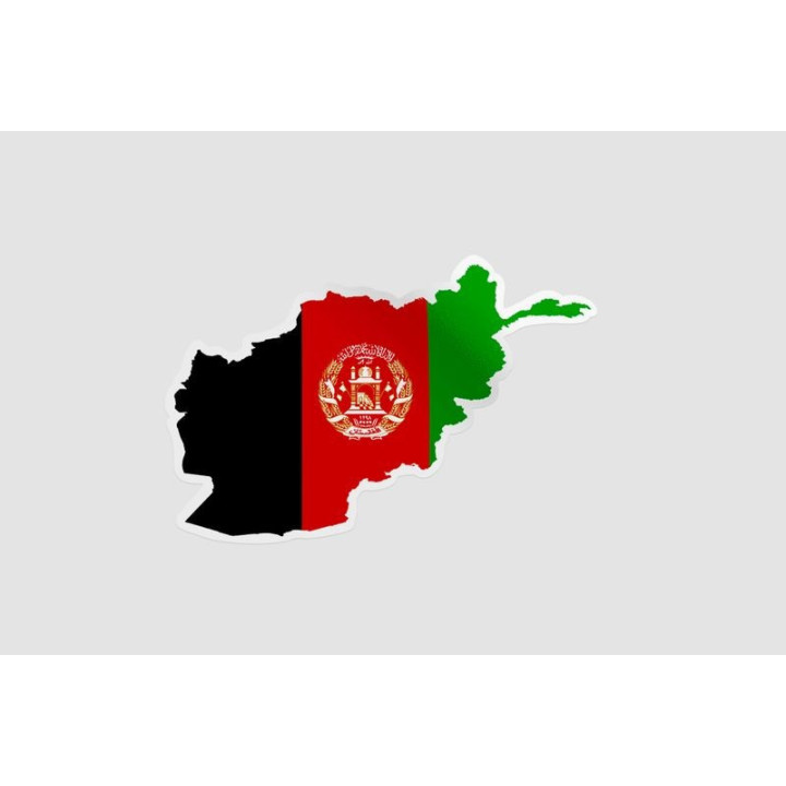 Afghanistan Map Style 2 Sticker - DecalsHouse