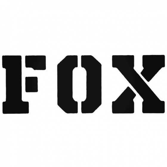 Fox Racing Stencil Text...