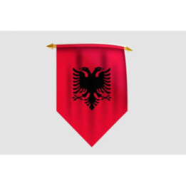Albania Flag Style 10 Sticker - DecalsHouse