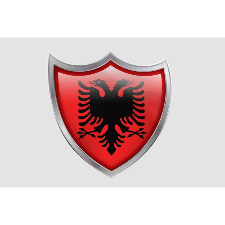 Albania Flag Style 7 Sticker - DecalsHouse