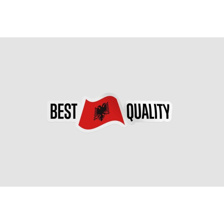Albania Made In Quality Style 2 Sticker - DecalsHouse