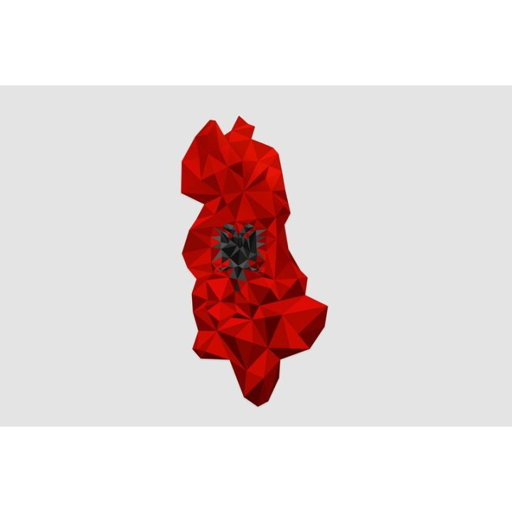 Albania Map Style 4 Sticker - DecalsHouse