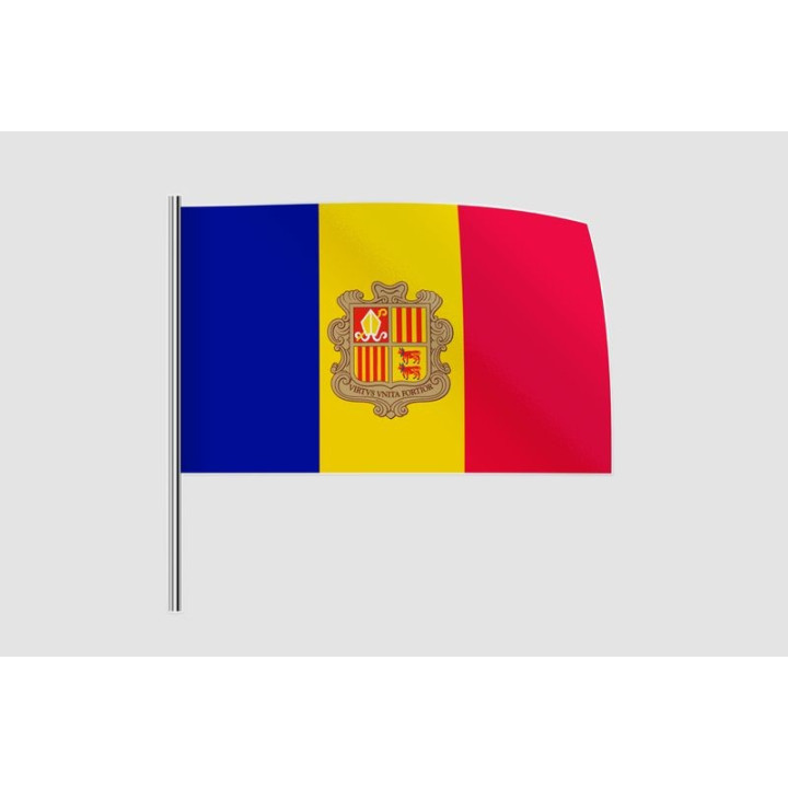 Andorra Flag Style 13 Sticker - DecalsHouse