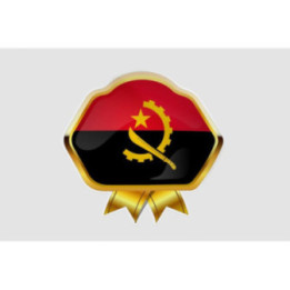 Angola Flag Style 15 Sticker - DecalsHouse