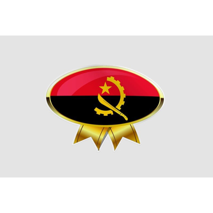 Angola Flag Style 20 Sticker - DecalsHouse