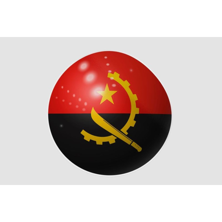 Angola Flag Style 22 Sticker - DecalsHouse