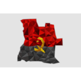 Angola Map Style 4 Sticker - DecalsHouse
