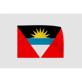 Antigua And Barbuda Flag Style 3 Sticker - DecalsHouse