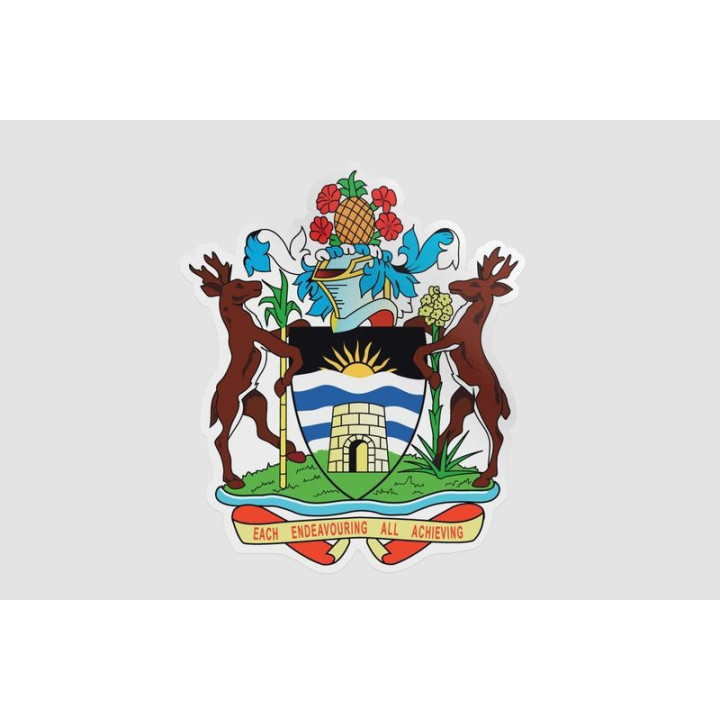 Antigua And Barbuda National Emblem Sticker - DecalsHouse