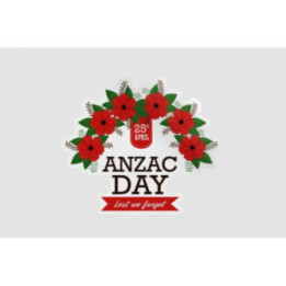 Anzac Day Stickers – Lest We Forget Poppy Decals (2-Pack)