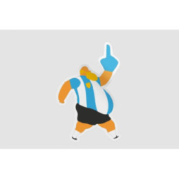Argentina Fan Sticker - DecalsHouse