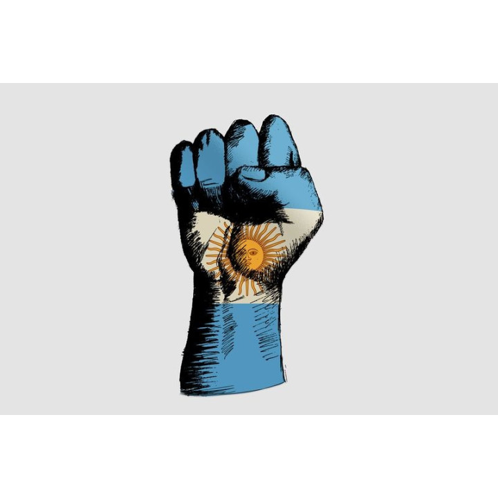 Argentina Fist Sticker - DecalsHouse
