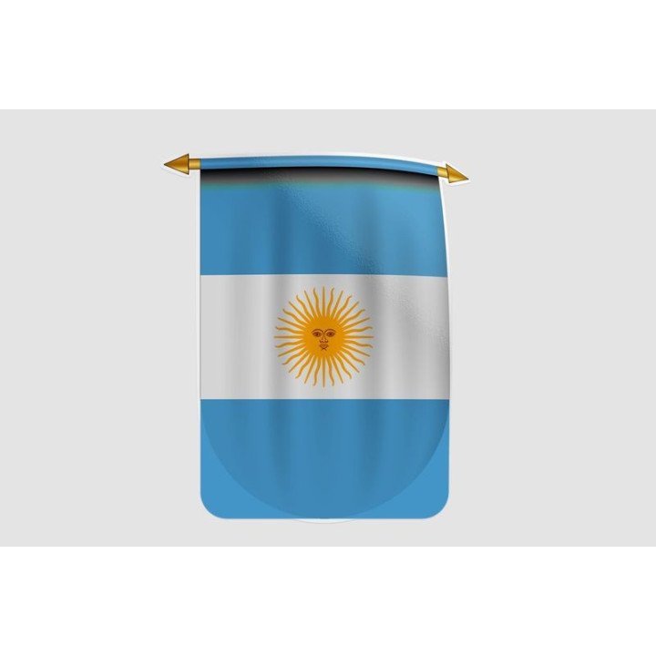 Argentina Flag Style 11 Sticker - DecalsHouse