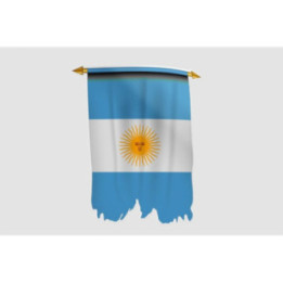 Argentina Flag Style 13 Sticker - DecalsHouse