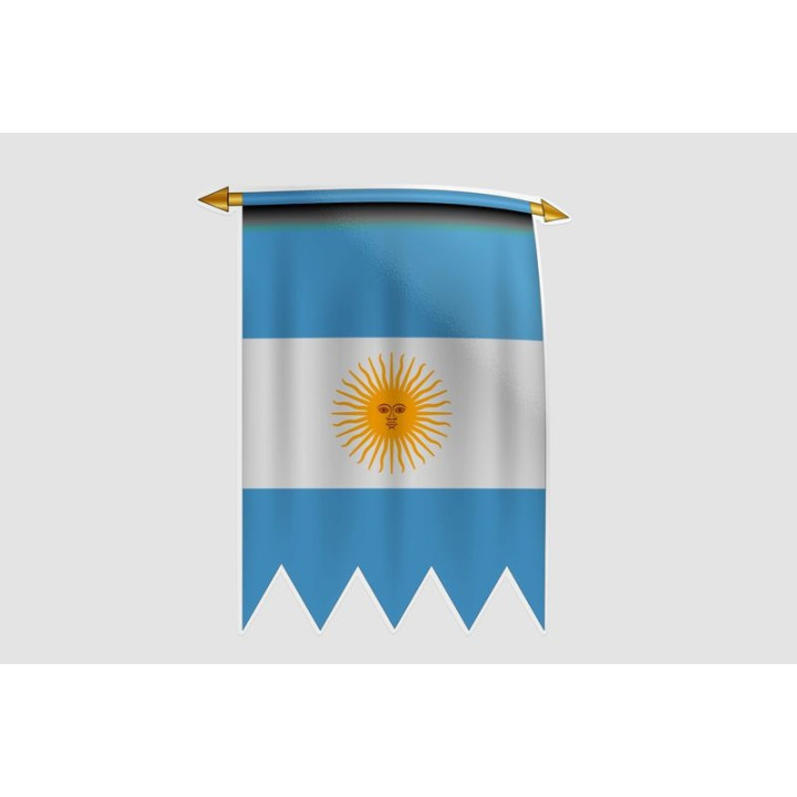 Argentina Flag Style 14 Sticker - DecalsHouse