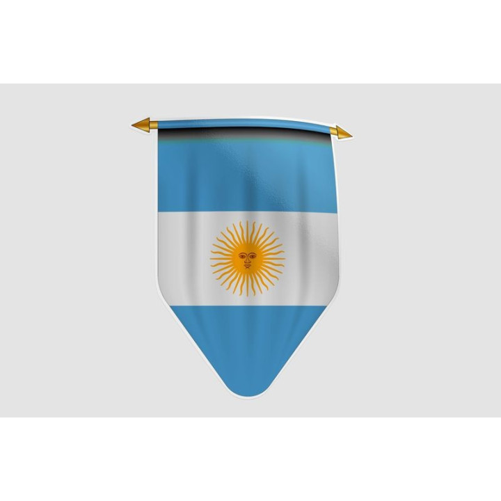 Argentina Flag Style 9 Sticker - DecalsHouse