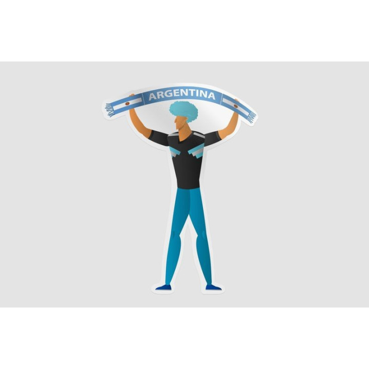 Argentina Football Fan Sticker - DecalsHouse
