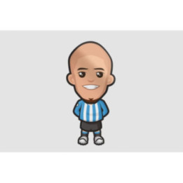 Argentina Football Player Style 3 Sticker - DecalsHouse