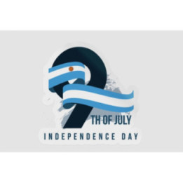 Argentina Independent Day Style 2 Sticker - DecalsHouse