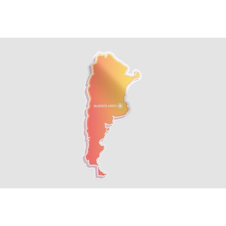 Argentina Map Style 12 Sticker - DecalsHouse