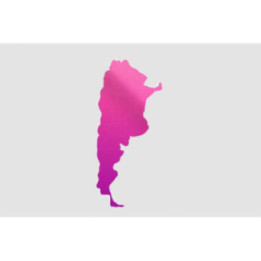 Argentina Map Style 16 Sticker - DecalsHouse