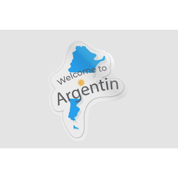 Argentina Map Style 2 Sticker - DecalsHouse