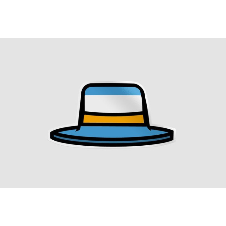 Argentina Soccer Supporter Gear Style 4 Sticker - DecalsHouse