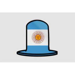 Argentina Soccer Supporter Gear Style 6 Sticker - DecalsHouse